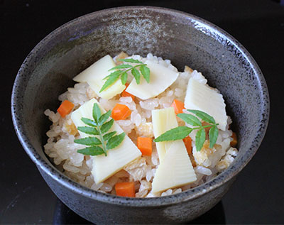 「筍の炊き込みご飯」