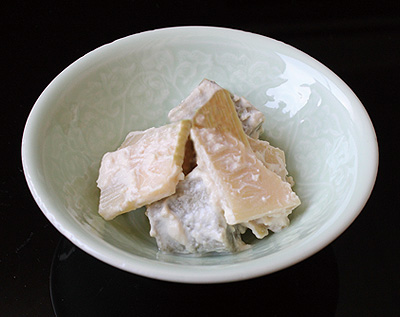 「筍と生麩の白和え」
